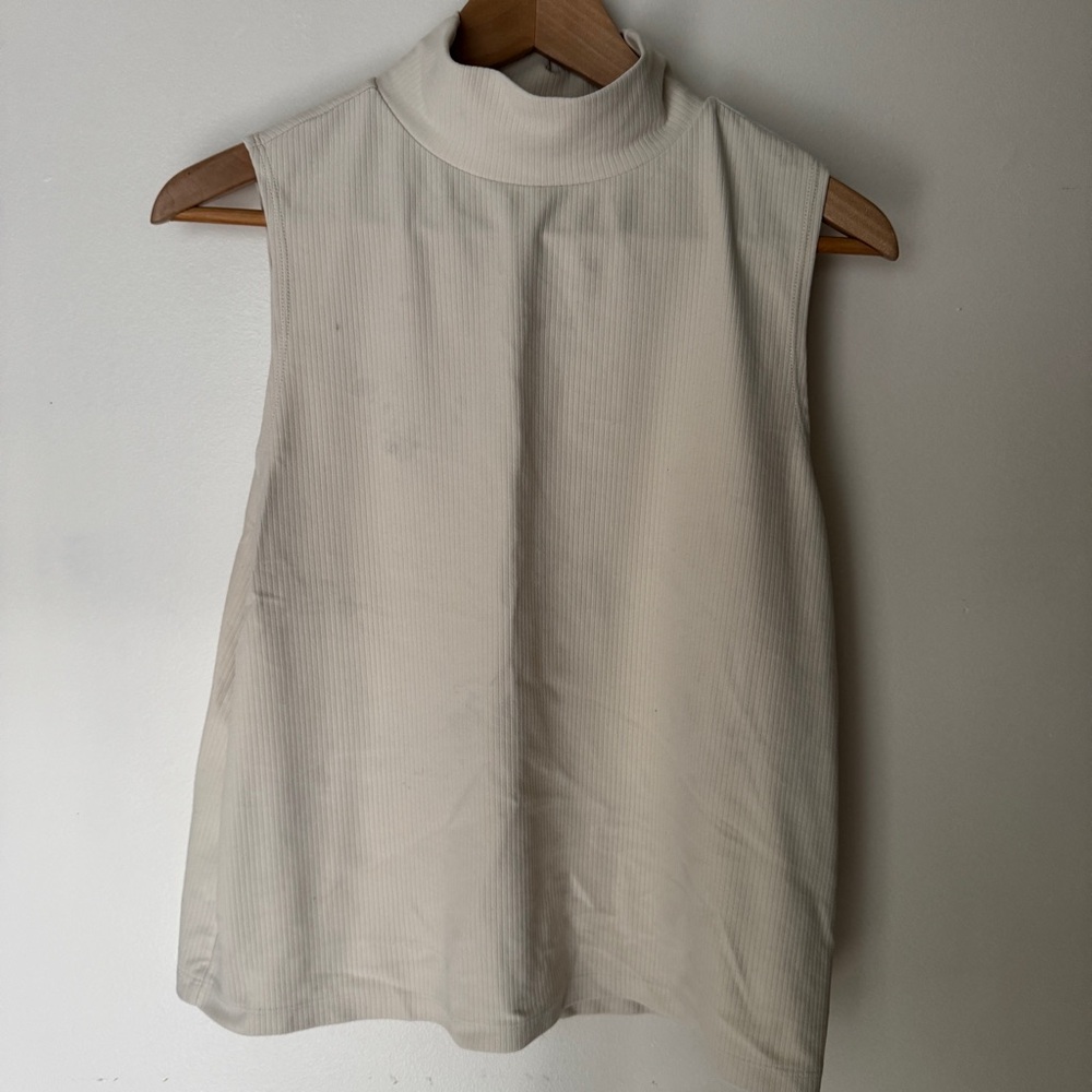 CALIA by Carrie Underwood CALIA Women's Sleeveless Ribbed Mock Neck Golf Shirt